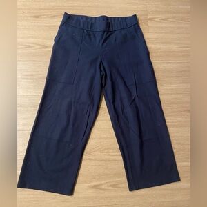 Eileen Fisher navy blue wool culottes